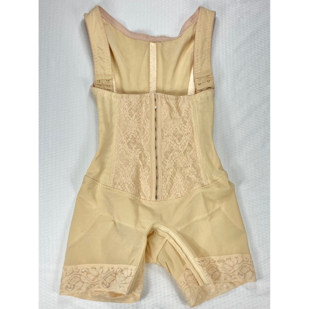 Ardyss Body Magic Lace Trim Compression Body Shaper Womens 36 Beige Postpartum